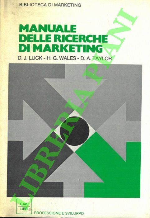 Manuale delle ricerche di marketing - copertina