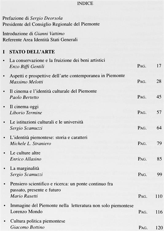 Progetti per L'europa - Riflessioni Sull'identità Piemontese