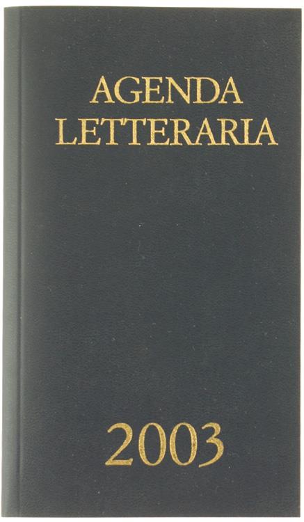 Agenda Letteraria 2003 - Gianni Rizzoni - copertina