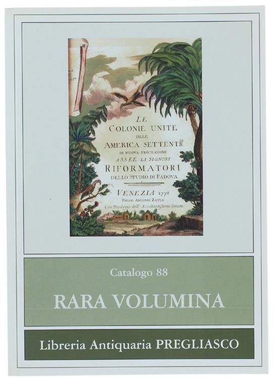 Rara Volumina. Catalogo 88