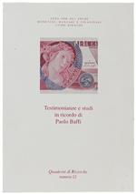 Testimonianze e Studi in Ricordo di Paolo Baffi