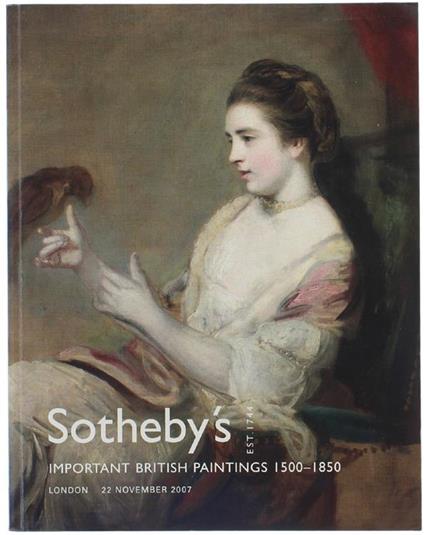 Important British Paintings 1500-1850. London, 22 November 2007 - copertina