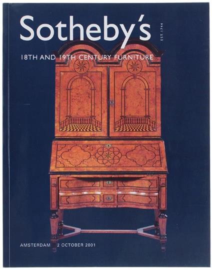 18th & 19th Century Furniture. Amsterdam, 2 October, 2001 - copertina