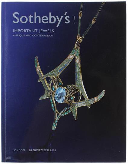 Important Jewels Antique And Contemporary. London, 28 November 2007 - copertina