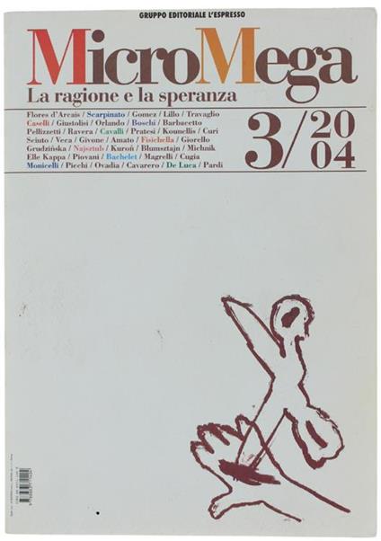 Micromega - 3/2004. La Ragione e La Speranza - copertina