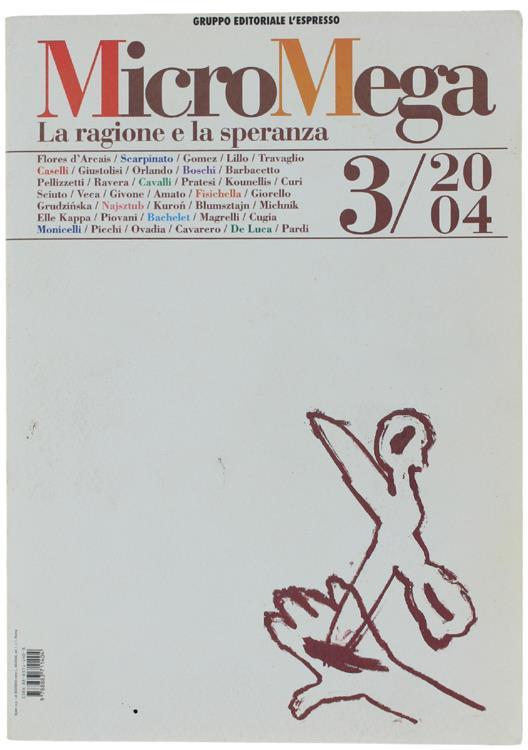 Micromega - 3/2004. La Ragione e La Speranza - copertina