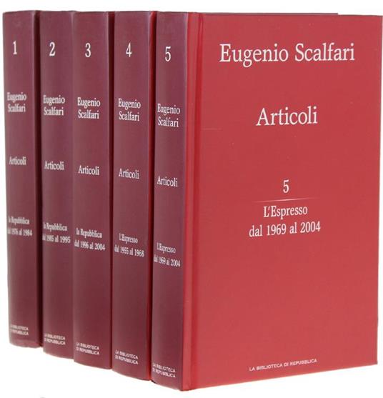 Articoli - La Repubblica (Dal 1976 Al 2004) - L'espresso (Dal 1955 Al 2004) - Emilio Scalfari - copertina