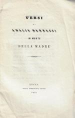 Versi di Amalia Marracci in morte della madre