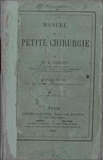 Manuel de petite chirurgie