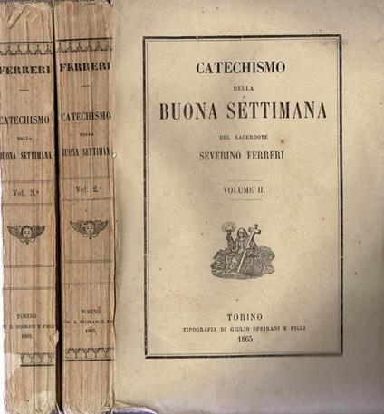 Catechismo della buona settimana - copertina