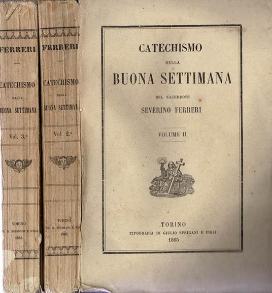 Catechismo della buona settimana - copertina