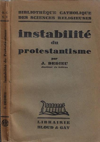 Instabilité du protestantisme - copertina