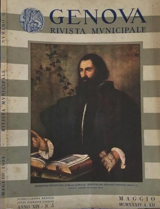 Genova Rivista Municipale. Anno XIV - N. 5 - copertina
