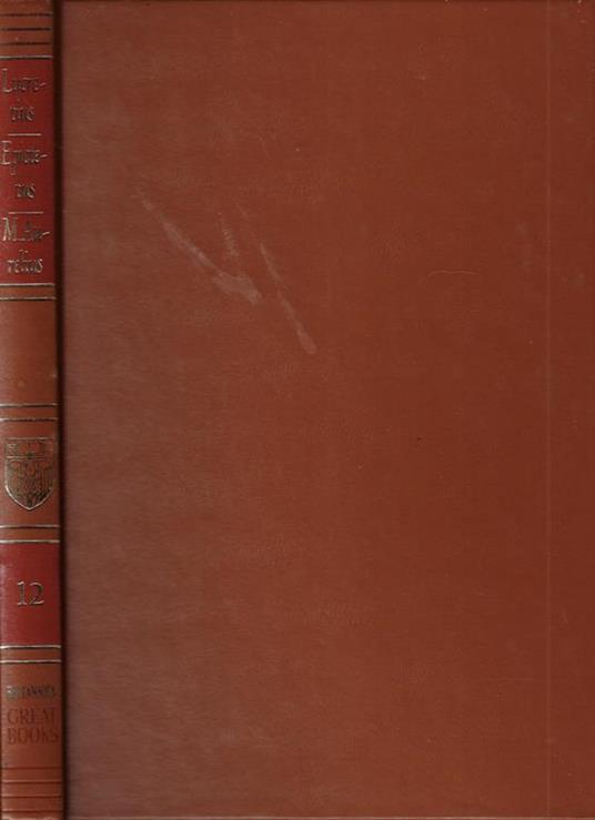 Lucretius: on the nature of things- The discourses of Epictetus- The meditations of Marcus Aurelius - copertina