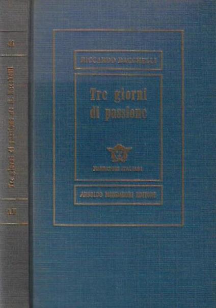 Tre giorni di passione - copertina
