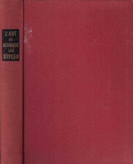 L' art de reconnaitre les styles - copertina