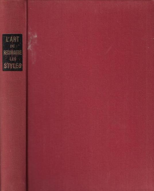 L' art de reconnaitre les styles - copertina