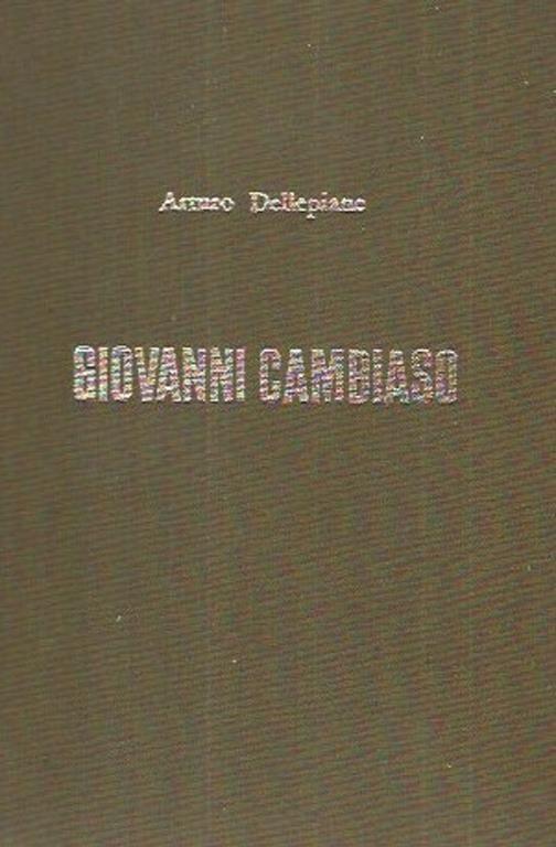 Giovanni Cambiaso - copertina