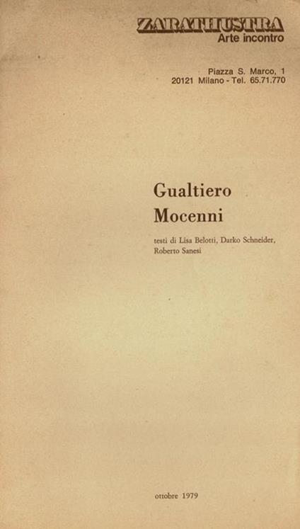 Gualtiero Mocenni - copertina