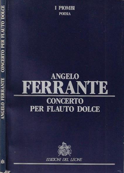 Concerto per flauto dolce - copertina