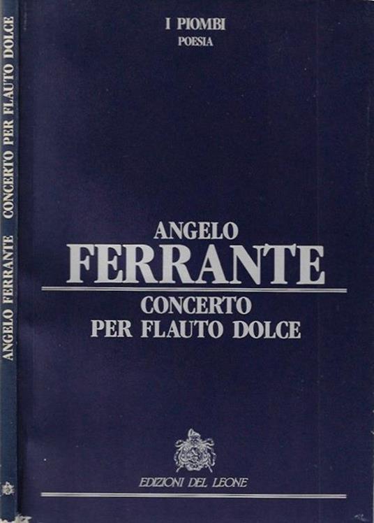 Concerto per flauto dolce - copertina