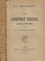 Du contrat social ou principes du droit politique