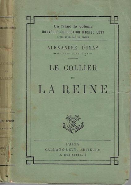 Le collier de la reine Vol I - copertina
