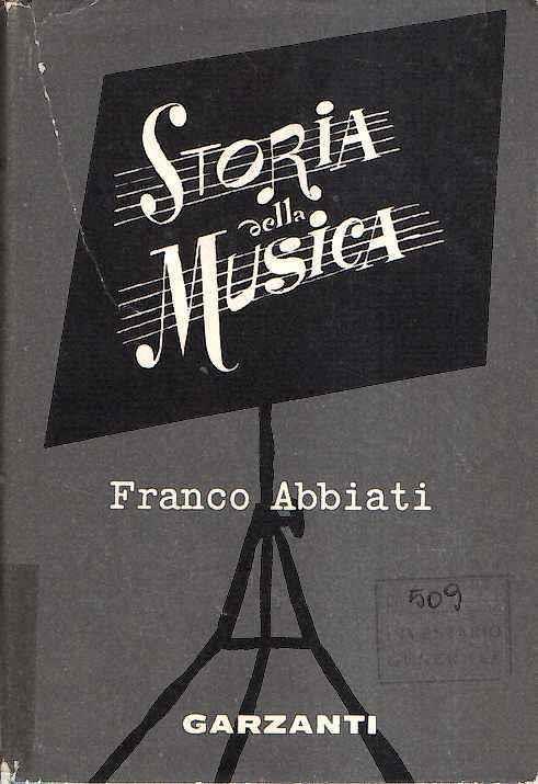 Storia Della Musica - Franco Abbiati - copertina