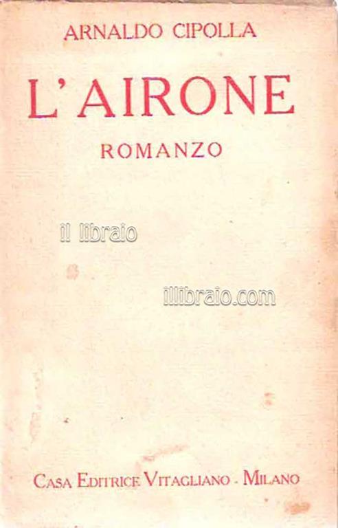 L' airone - Arnaldo Cipolla - copertina