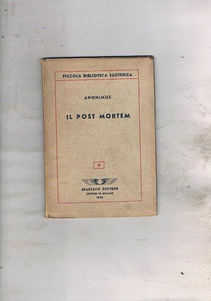 Il post mortem - copertina