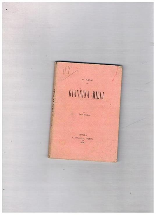Giannina Milli (poetesca, scrittrice, educatrice) - Oreste Raggi - copertina