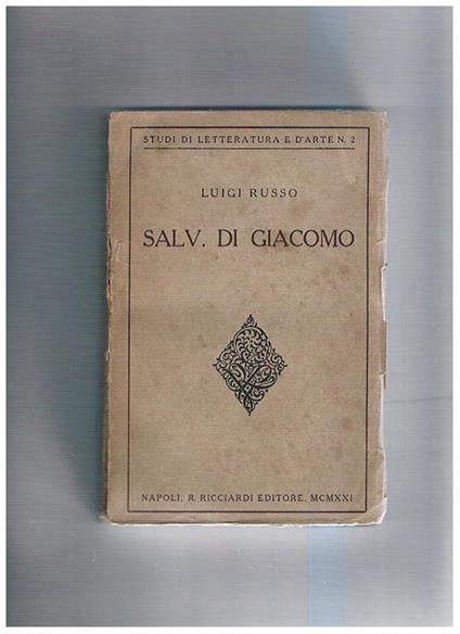 Salv. Di Giacomo - Luigi Russo - copertina