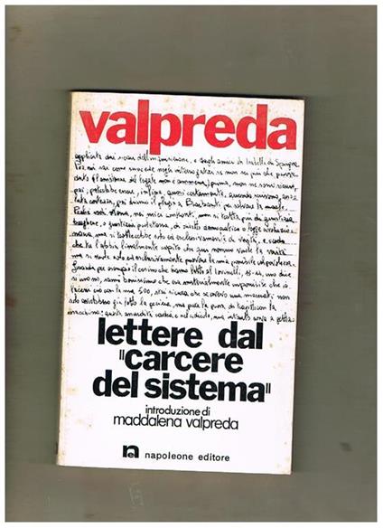 Lettere dal carcere del sistema - Pietro Valpreda - copertina