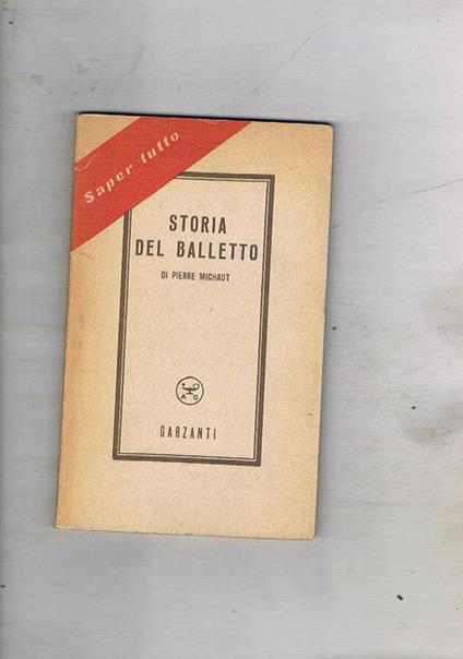 Storia del balletto - Pierre Michaut - copertina