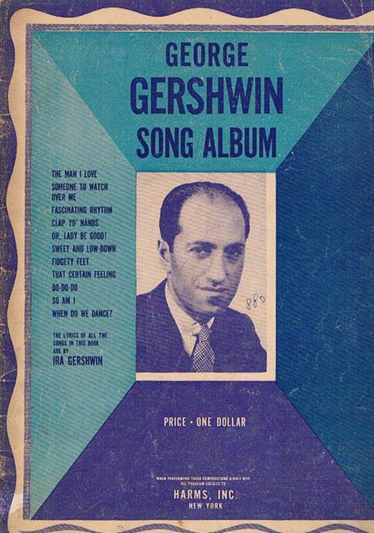Song album - George Gershwin - copertina