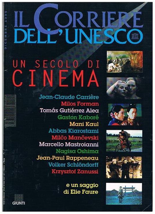 Il corriere dell'Unesco n° 84 dicembre 1995 dedicato ad un secolo di cinema - copertina