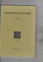 Esperienze letterarie. Trimestrale di critica e di cultura. n° 4 ott-dic. 1994. Per una rilettura del cap. VIII dei promessi sposi osservazioni sulla lingua del Novellino e di Masuccio salernitano l'uomo senza posozione nel mondo. L'antropologia di G. Pic