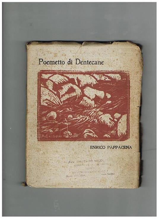Poemetto di Dentecane - Enrico Pappacena - copertina