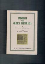 Antologia della critica letteraria. Vol. II Dall'Umanesimo alla fine del Seicento