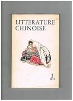 Litterature chinoise, rivista mensile. Disponiamo dell'anno 1973 del numero 1