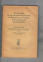Die Preispolitik der schweizerischen Berufsverbände des Baugewerbes mit besonderer Berücksichtigung der Berechnungsstellen