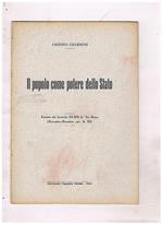 Il popolo come potere dello stato. Estratto