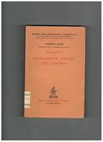Elementi di legislazione sociale del lavoro