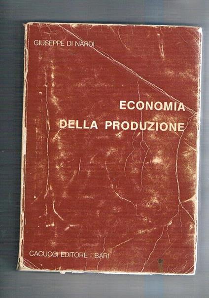 Economia della produzione - Giuseppe Di Nardi - copertina