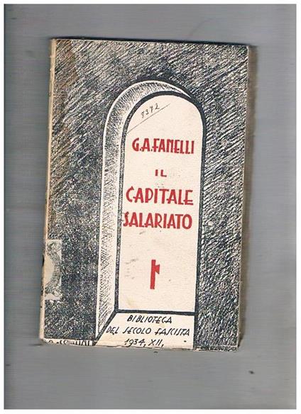 Il capitale salariato - G. A. Fanelli - copertina