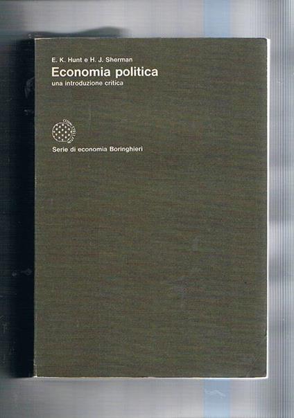 Economia politica - E. K. Hunt - copertina