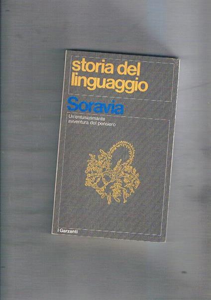 Storia del linguaggio - Giulio Soravia - copertina