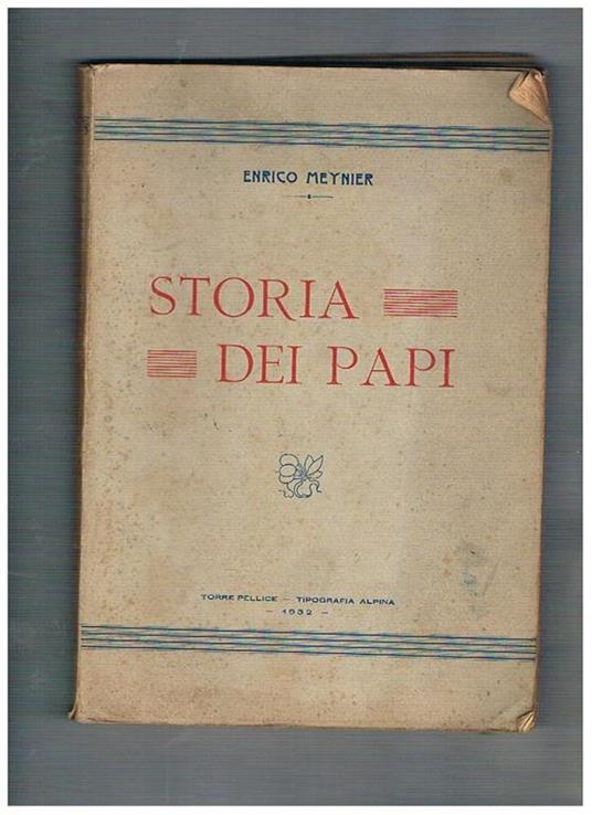 Storia dei Papi - Henri Meynier - copertina