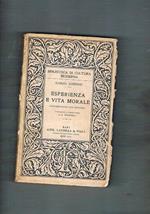 Esperienza e vita morale. Conversazioni con Boswell