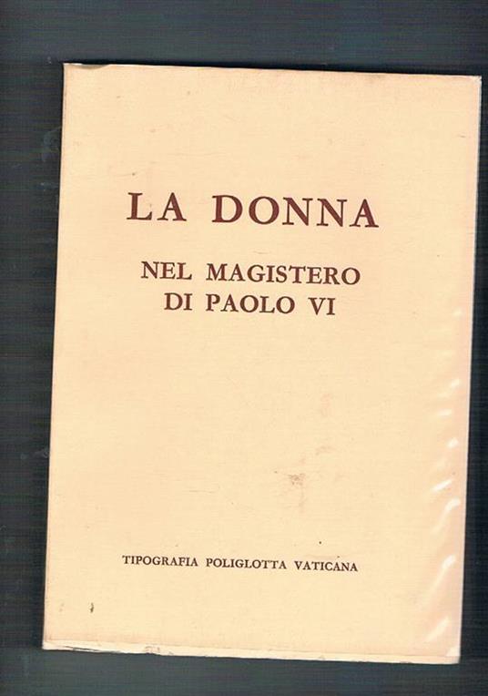 La donna nel magistero di Paolo VI - copertina